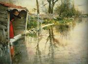 Carl Larsson Wide Loing France oil painting artist